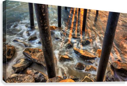 Under the pier Canvas Print