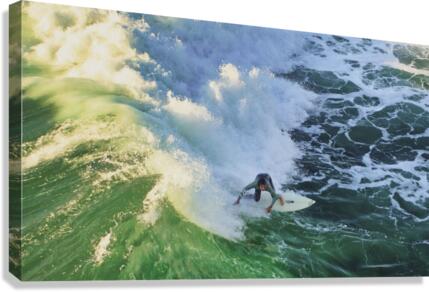 Sunset surfer Canvas Print