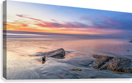 smooth sunset Canvas Print