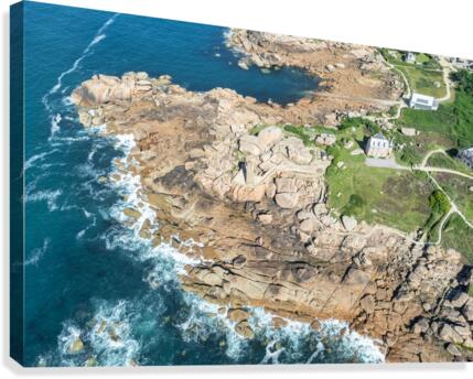 Ploumanach lighthouse Canvas Print