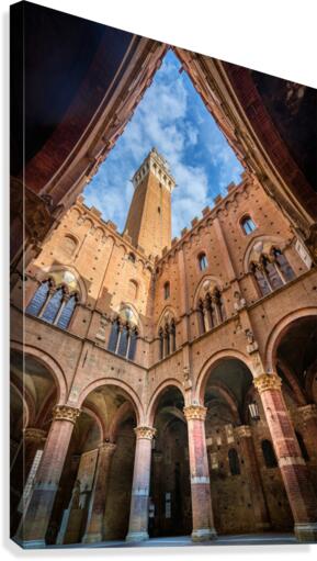 Sienna tower Canvas Print