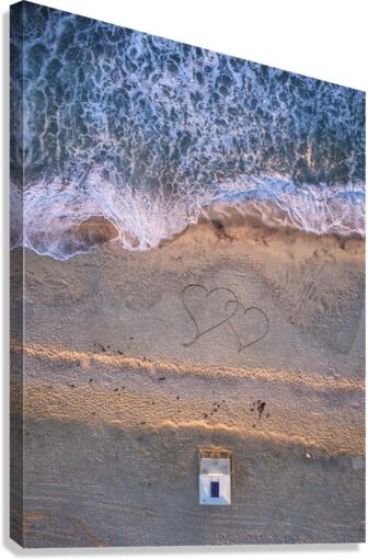 Beach love Canvas Print