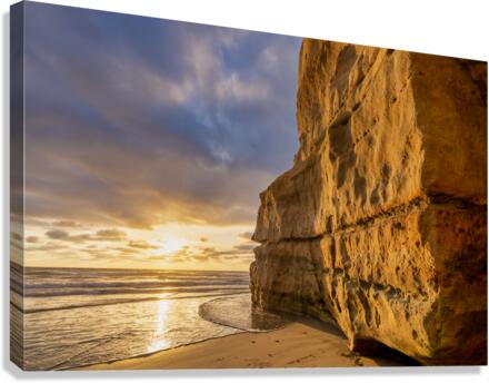 Solana cliffs Canvas Print