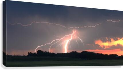 Summer lightning Canvas Print
