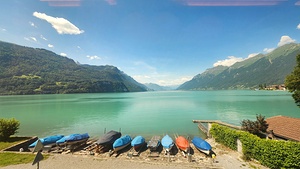 Lake Lucerne with kayaks