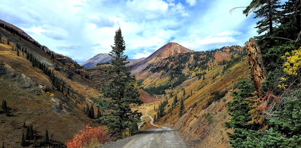 Mountain roads scenery Print