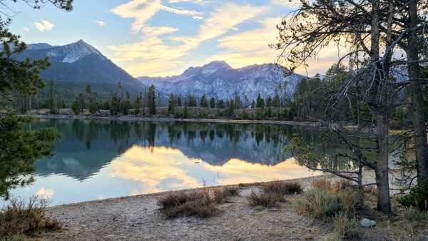 Mountain Lake Sunset Print