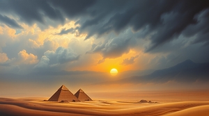 Smooth gradient transition intense dramatic weath