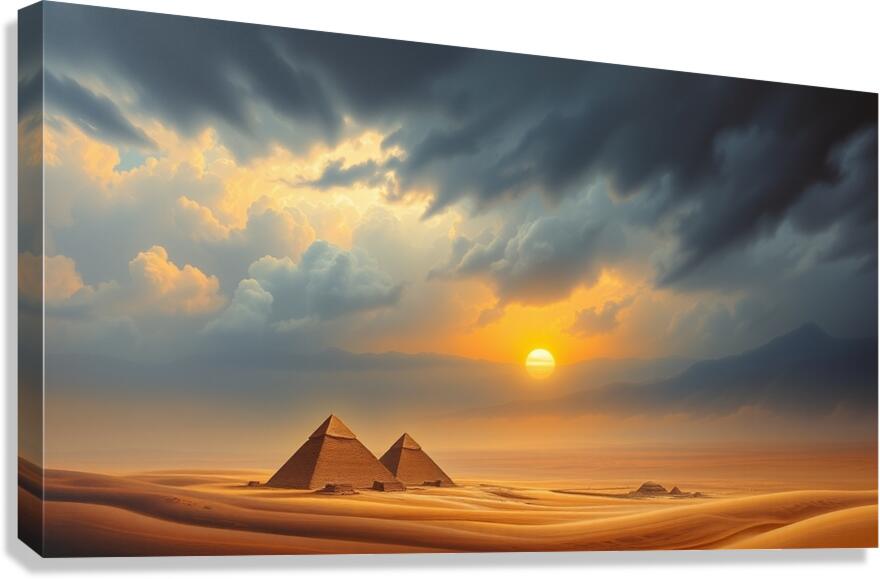 Smooth gradient transition intense dramatic weath Canvas Print