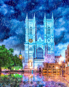 england westminster abbey rain pictorem