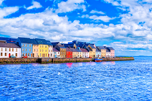 Galway Ireland - The Long Walk - Sunny Day