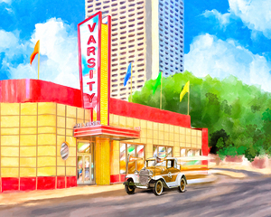 Atlanta Georgia - Historic Varsity Street View