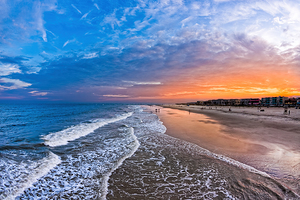 Sunset on Tybee Island On a Summer Day