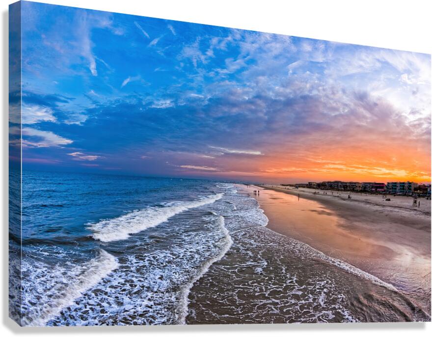 Sunset on Tybee Island On a Summer Day Canvas Print