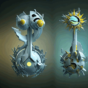 Ice Sculptures  Geometric moon and sun 1