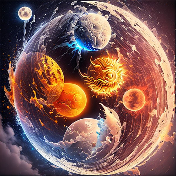 Suns and Moons Print