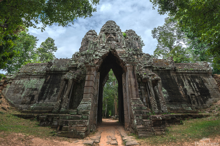 Majestic gateway of ancient Khmer temple in Cambodia by ADDICTIVE STOCK ...