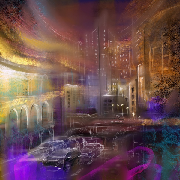 SUNSET CITY SCAPES Print