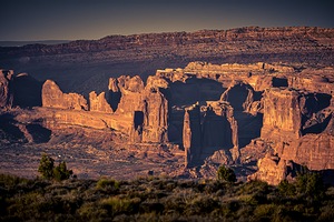 Courthouse Towers Sunset