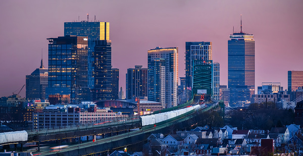 Back Bay Sunset Print