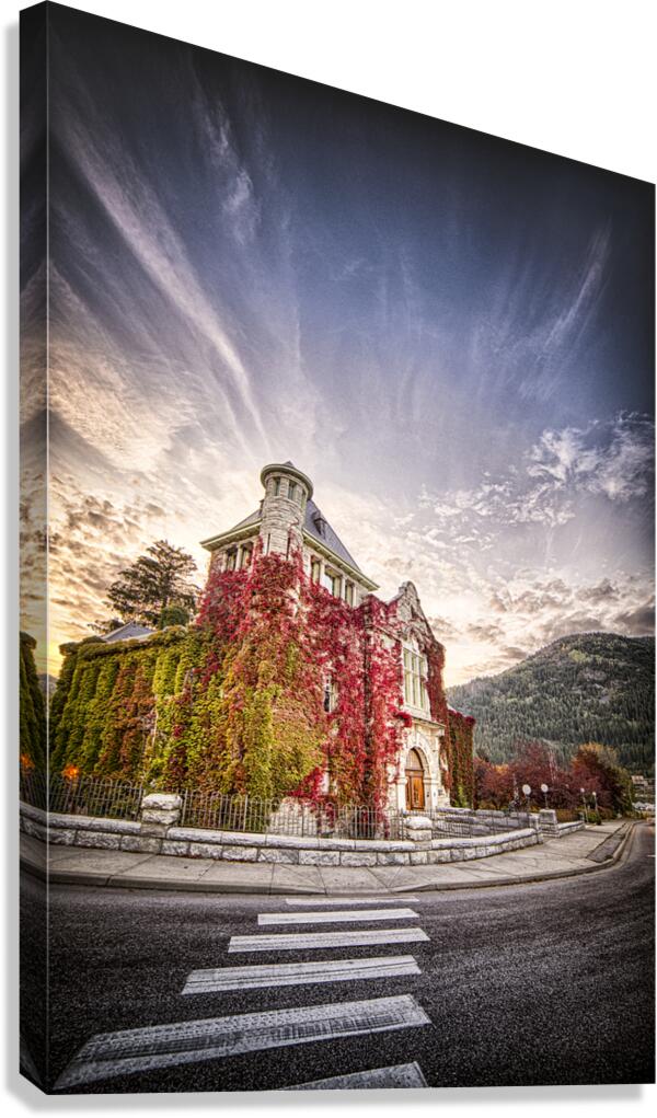 Courthouse Fall Impression sur toile