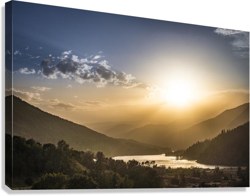 West Arm Sunset Canvas Print