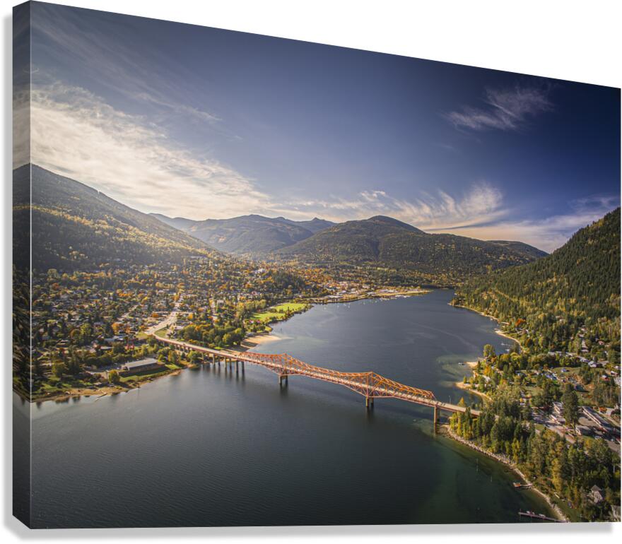 Fall Flight over Nelson Canvas Print