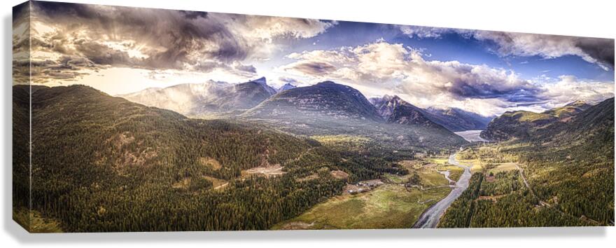 Sunset over Valhallas Canvas Print