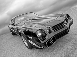 1981 Camaro Z28 Black and White