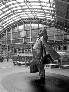 Admiration - Sir John Betjeman at St Pancras Staion London