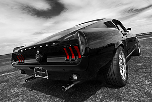Black 1967 Mustang