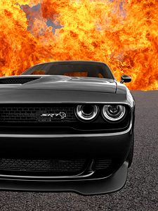 Dodge Hellcat SRT With Flames
