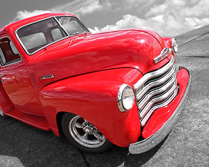 Red Chevy Pickup
