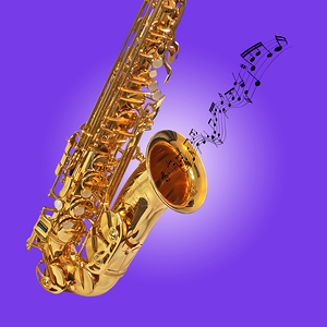 Sounds of the Sax in Purple