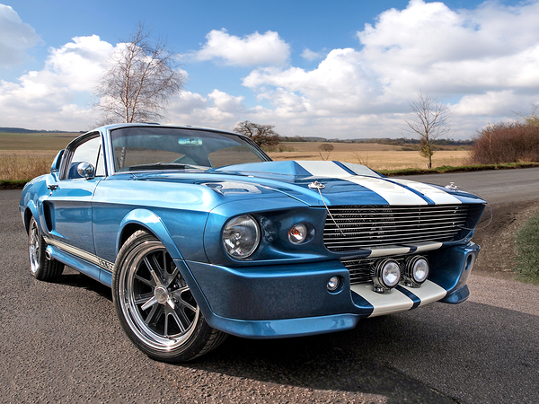 Blue Skies Cruising - 1967 Eleanor Mustang Print