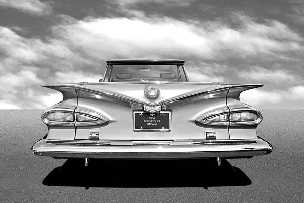Chevrolet Impala 1959 in Black and White Print