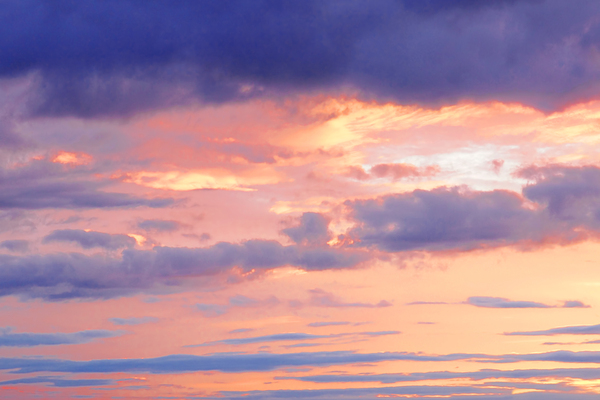 Gold and Purple Sunset Print