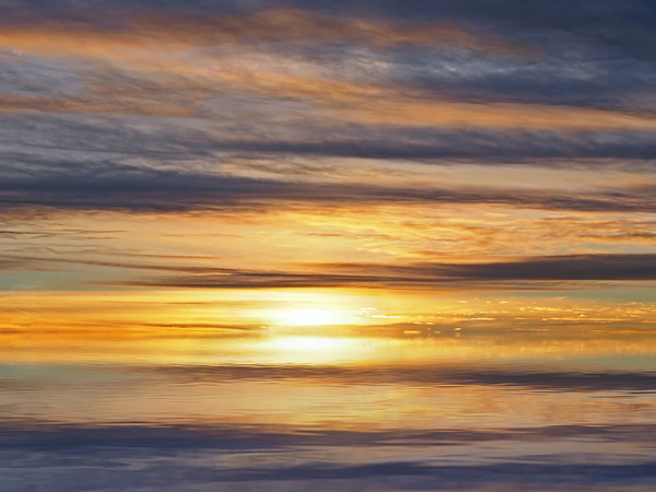 Golden Ocean Sunset Print