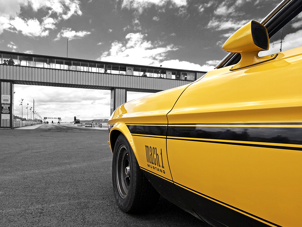 Mustang Mach 1 at the Drag Strip Print