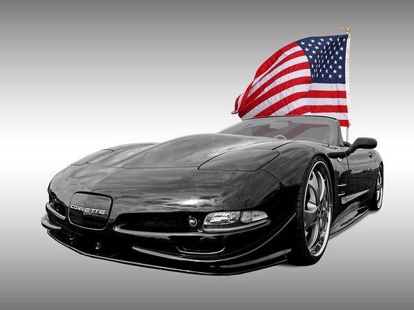 Patriotic Corvette C5 Print
