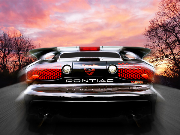 Pontiac Trans Am Rear Lights Print