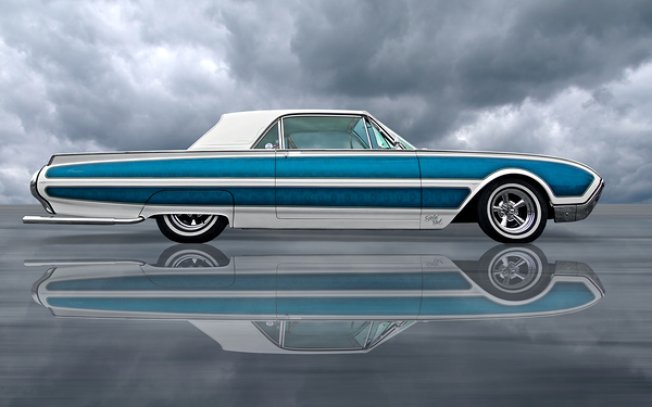 Reflections of a 1961 Thunderbird Print
