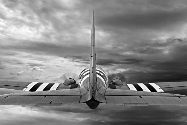 The Leader Dakota C-47 In Mono Print