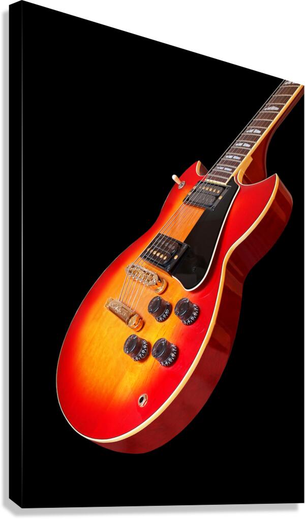 Electric Sunburst Guitar Canvas Print