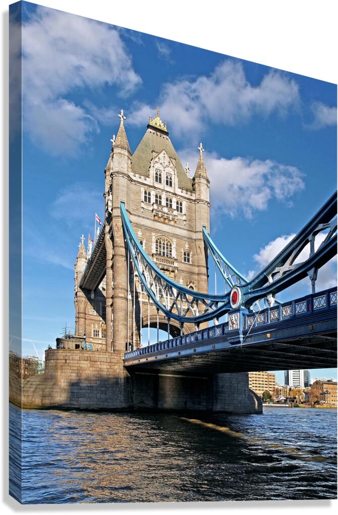 Tower Bridge London Vertical Canvas Print
