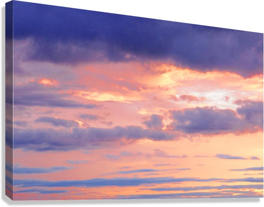 Gold and Purple Sunset Canvas Print