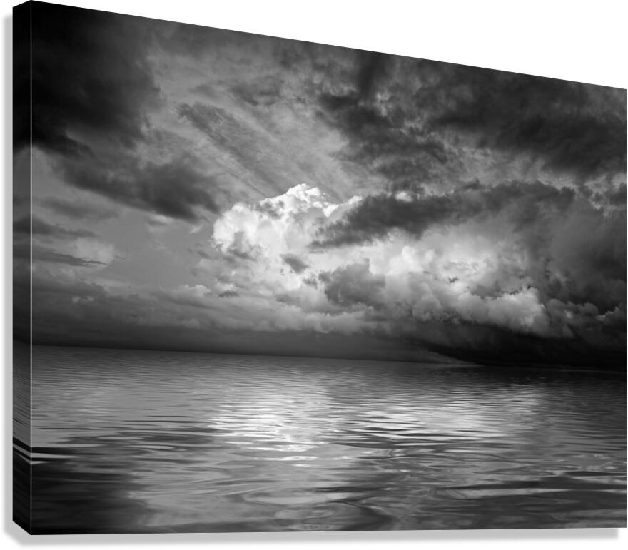 Stormy Nights in Mono Canvas Print