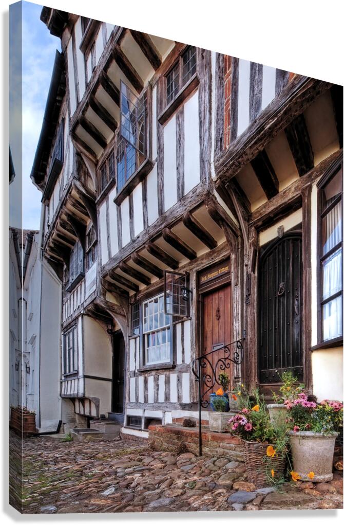 Medieval British Architecture - Dick Turpins Cottage Thaxted Canvas Print