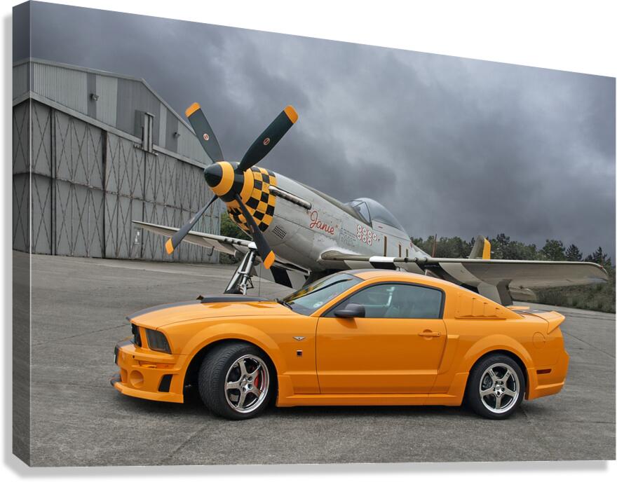 High Flyers - Mustang and p51 Canvas Print