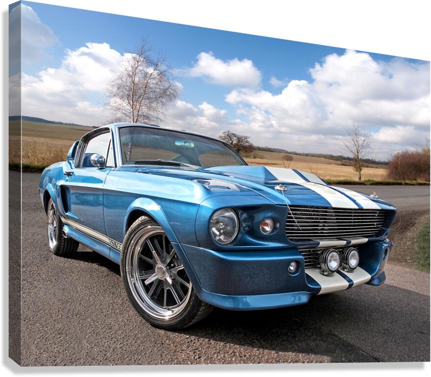 Blue Skies Cruising - 1967 Eleanor Mustang Canvas Print